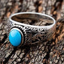 แหวนเงินแท้ฝังTurquoise