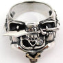 แหวนเงินแท้หัวกะโหลกโจรสลัด