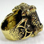 แหวนทองเหลืองเล็บมังกรพลอยดำ