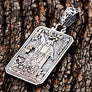 จี้เงินแท้ ดีไซน์ไพ่ tarot "The Magician " รหัส 3317