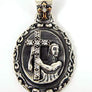 จี้เงินแท้ ดีไซน์พระแม่มารีถือกางเขน