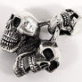 จี้เงินแท้ดีไซน์หัวกะโหลก 3 หัว