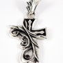 จี้เงินแท้ดีไซน์กางเขนไม้เลื้อย