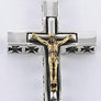 จี้เงินแท้ดีไซน์พระเยซูตรึงบนไม้กางเขนแบบคลาสสิค