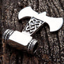 จี้เงินแท้ทรงค้อนแบน .925 Silver Thors Hammer Necklace