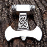 จี้เงินแท้ทรงค้อนแบน .925 Silver Thors Hammer Necklace