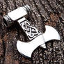 จี้เงินแท้ทรงค้อนแบน .925 Silver Thors Hammer Necklace