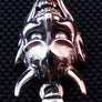 จี้เงินหน้ากากปีศาจ Oni Mask Tattoo Pendant