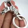 พวงกุญแจเงินแท้ ดีไซน์หัวมังกร