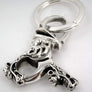 พวงกุญแจเงินแท้ ดีไซน์หัวมังกร