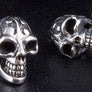 ต่างหูเงินแท้ ดีไซน์กะโหลก tattoo