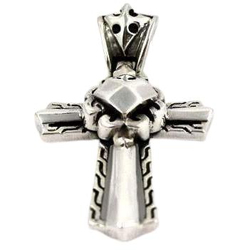 จี้กางเขนเงินแท้ 925 Knight ลายเกราะ ภาพด้านหน้าของจี้