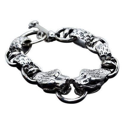 สร้อยข้อมือหัวงูอนาคอนดาเงินแท้ 925 ภาพจัดวางสร้อยข้อมือเป็นวง