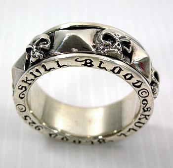 แหวน spiner เงินแท้กะโหลก