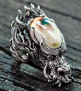 แหวนเงินแท้ big dragon