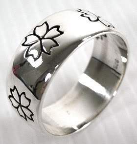 แหวนเงินแท้ ดีไซน์ดอกซากุระ