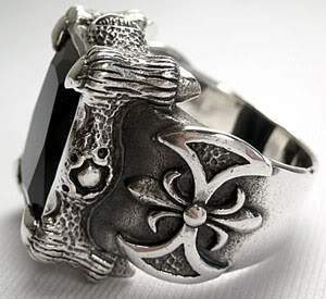 แหวนเงินแท้ พลอยน้ำเงินแซพไฟร์ ดีไซน์กรงเล็บ Big Sapphire Rings