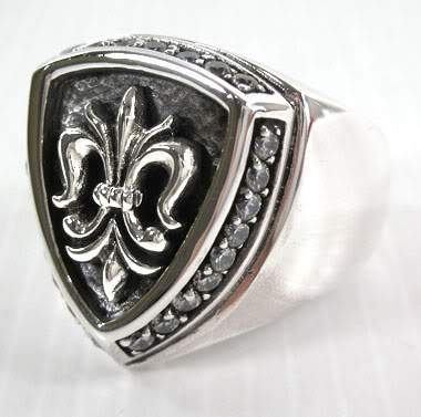 แหวนเงินแท้ดีไซน์เฟอเดอลีส Diamond Fleur De Lis Rings