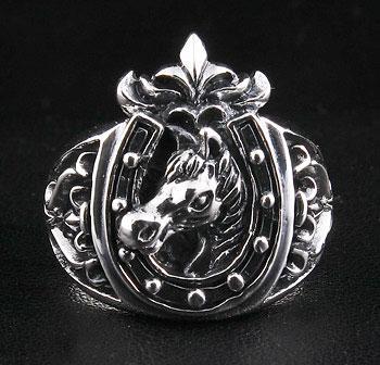 แหวนเงินแท้ดีไซน์ม้าโรมัน