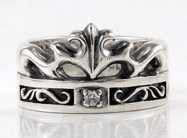 แหวนเงินแท้ลายมงกุฏ