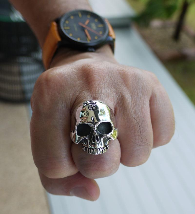 แหวนหัวกะโหลก Half Jaw สไตล์