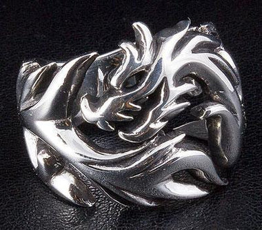 แหวนมังกรเงินแท้