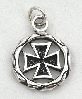 จี้เงินแท้ ดีไซน์กางเขนอัศวิน