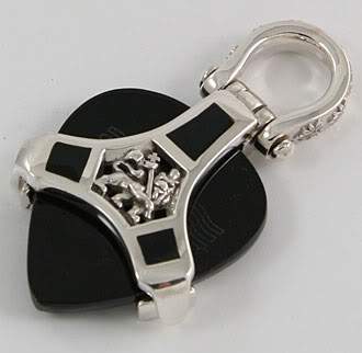 จี้เงินแท้ ที่ใส่ปิ๊กกีตาร์ดีไซน์สิงโตราสต้า