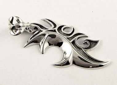 จี้เงินแท้ดีไซน์ใบมีดพื้นเมือง