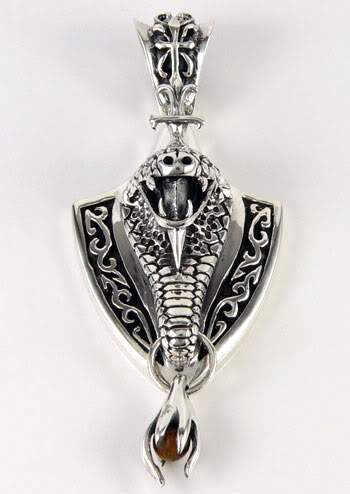 จี้เงินแท้ดีไซน์หัวงู Snake Pendant