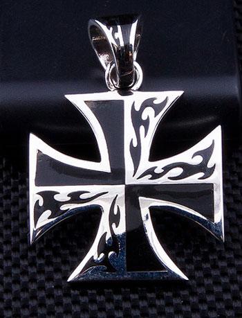 จี้เงินแท้ดีไซน์กางเขนสไตล์ maltese