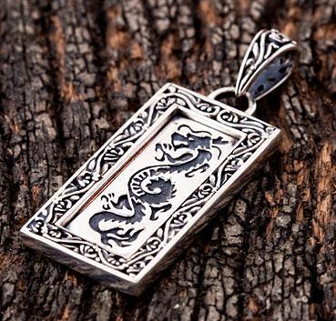 จี้เงินแท้ดีไซน์มังกรยากูซ๋า