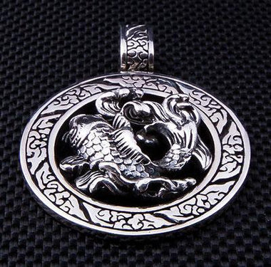 จี้เงินแท้ดีไซน์ปลาคราฟญี่ปุ่น