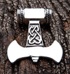 จี้เงินแท้ทรงค้อนแบน .925 Silver Thors Hammer Necklace