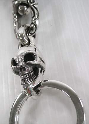 พวงกุญแจเงินแท้กะโหลก รหัส 1031