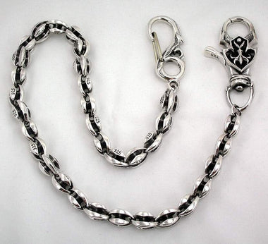 สายคล้องกระเป๋าเงินแท้ ลายเรียบ รหัส R2590