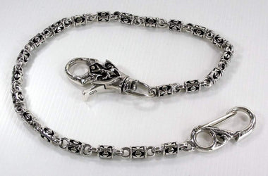 สายคล้องกระเป๋าเงินแท้ ลายกางเขน Maltese รหัส R2585