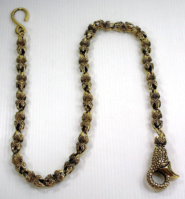 สายคล้องกระเป๋าทองเหลืองดีไซน์เล็บมังกร