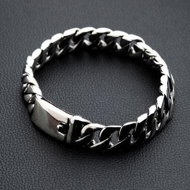 สร้อยข้อมือเงินแท้ ดีไซน์เรียบคลาสสิค รหัส 3327