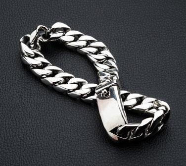 สร้อยข้อมือเงินแท้ ดีไซน์เรียบคลาสสิค รหัส 3327