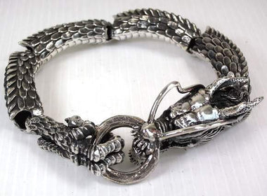 สร้อยข้อมือเงินแท้ ดีไซน์มังกร