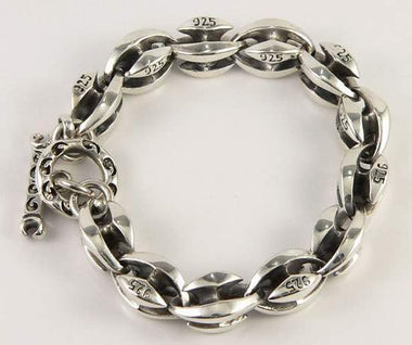 สร้อยข้อมือเงินแท้ลายดอกบัว