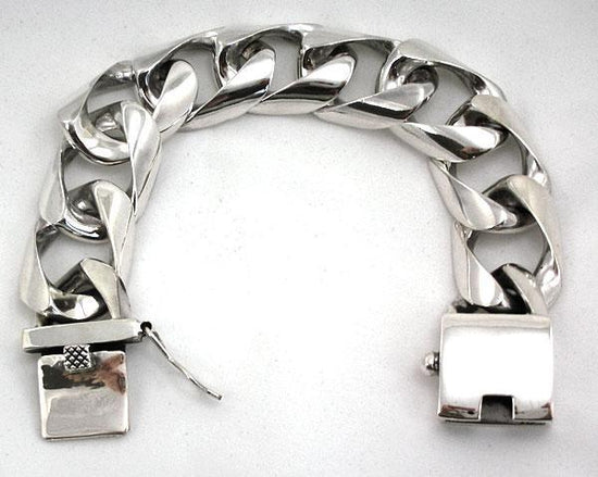 สร้อยข้อมือเงินเกลี้ยงขนาด 8 มิล