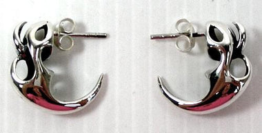 ต่างหูเงินแท้ ดีไซน์เขี้ยวสัตว์